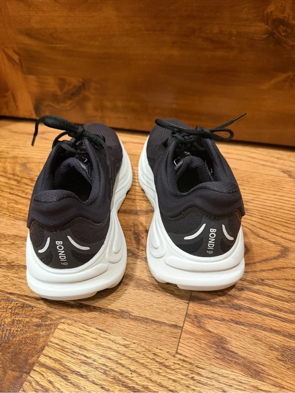 Hoka One One Black and White Mens 8 Womens 9.5